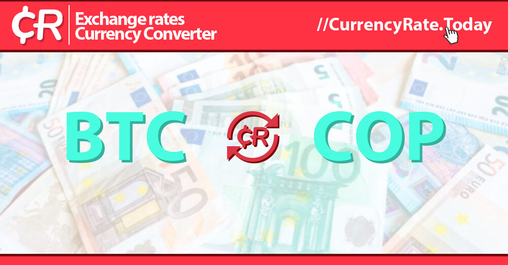 Bitcoin to Kolumbianischer Peso Conversion | BTC to COP Exchange Rate Calculator | Markets Insider