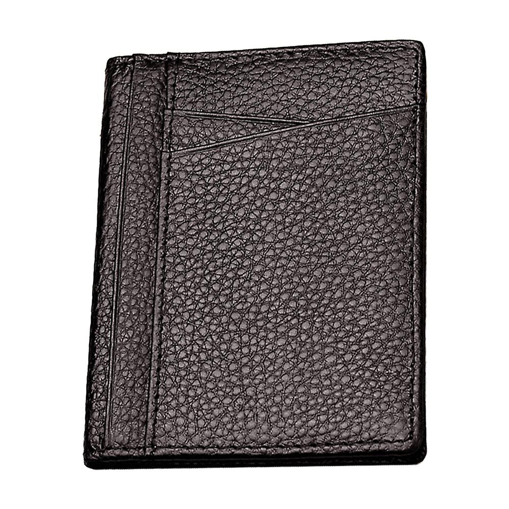 Slim Leather Card Case with ID Window