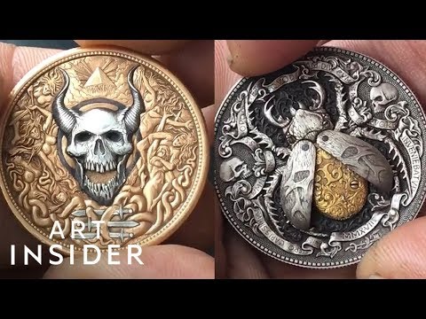 These Coins Have Secret Levers That Make Them Come Alive | Coins, Dollar coin, Old coins