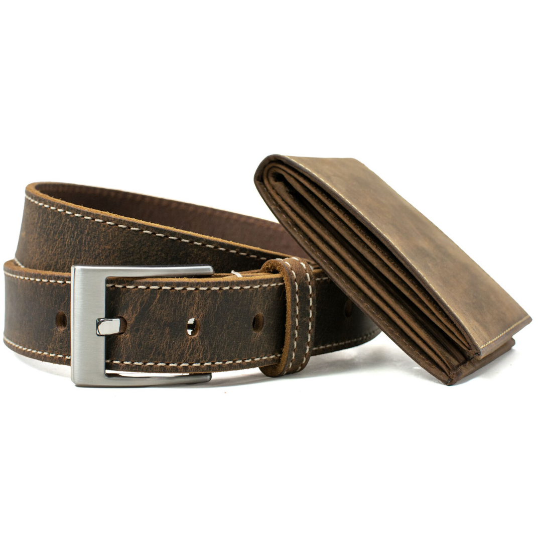 Mens Leather Wallets - Hanks Leather Wallet - Hanks Belts