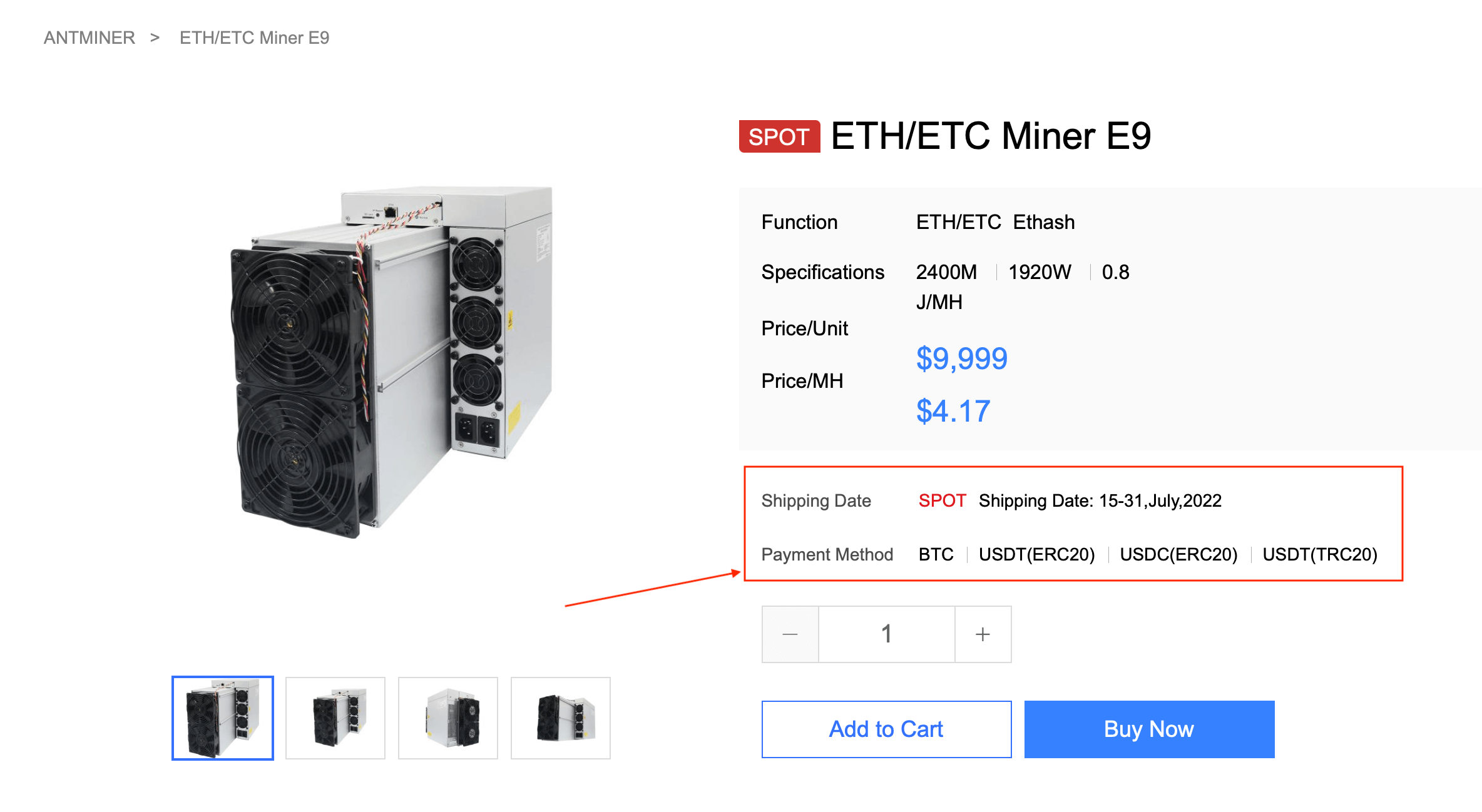 Antminer E7 | Zeus Mining