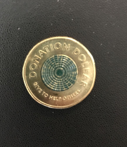 Australian $1 coin, 'DONATION DOLLAR', for 'Give To Help Others', c – Treats & Treasures