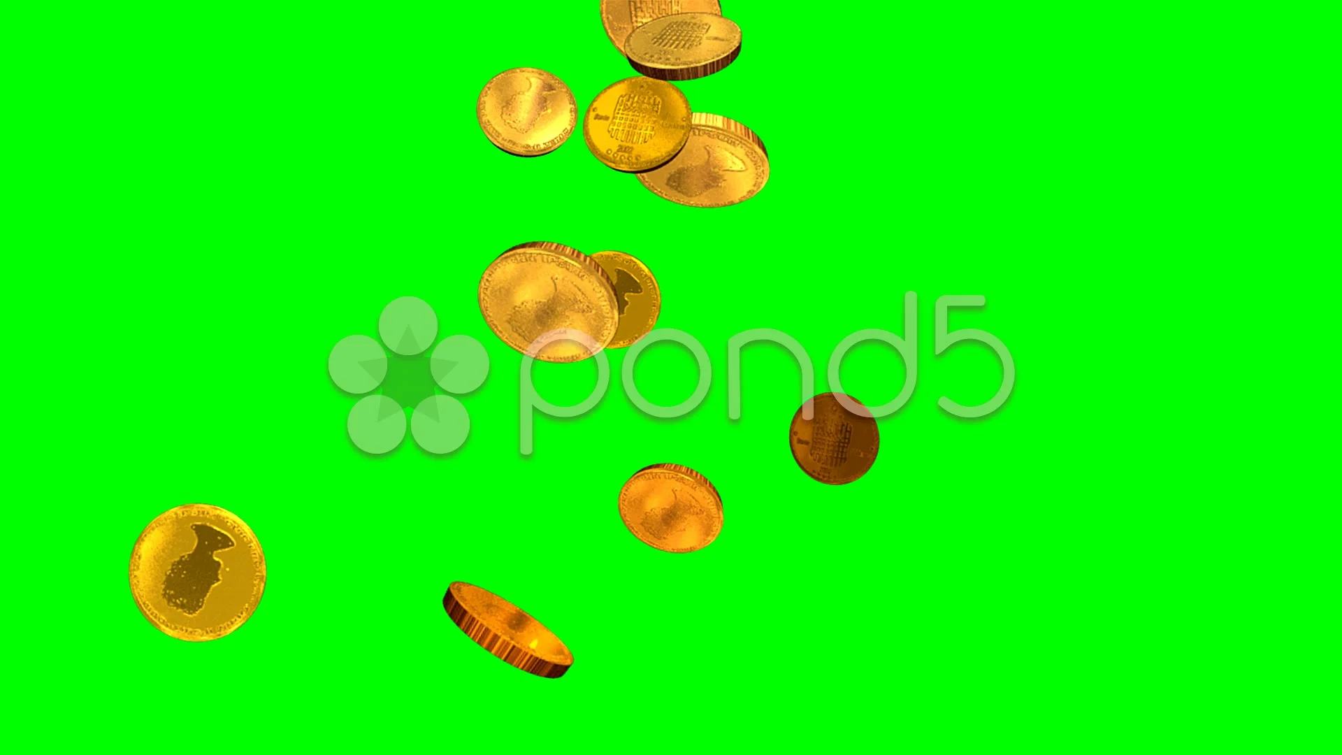 Gold Coin Rotation Green Screen Video Video MOV Template Free Download - Pikbest