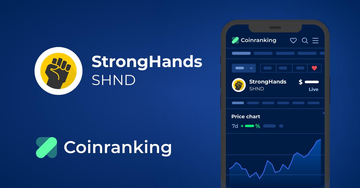 StrongHands Price Today - SHND to US dollar Live - Crypto | Coinranking