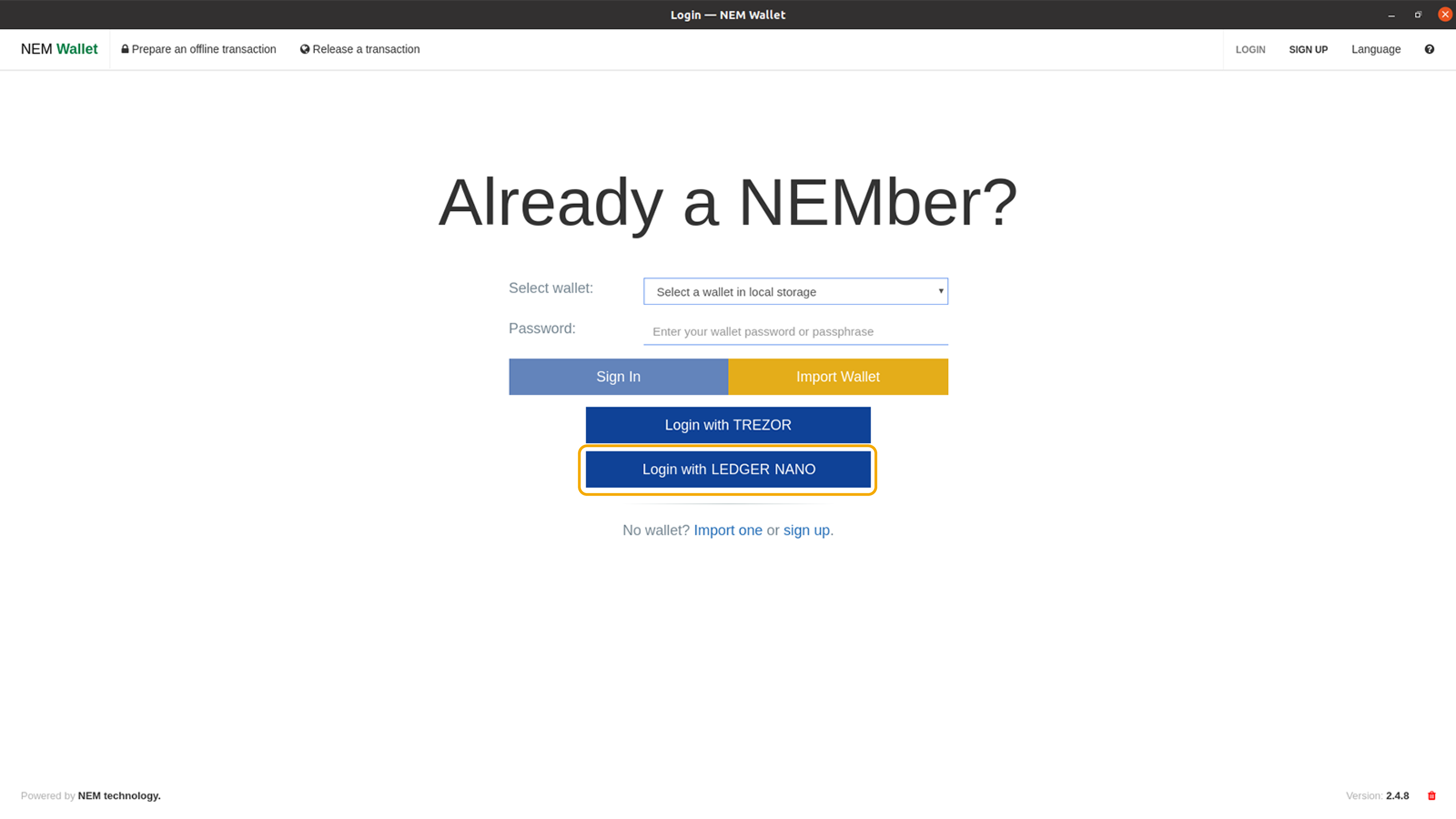 NEM - BlockChain Explorer