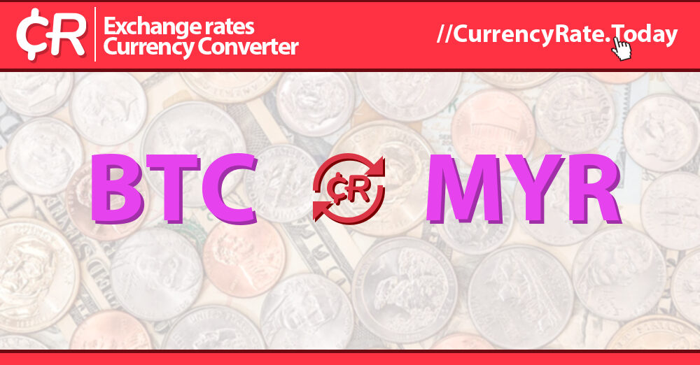 Convert 1 BTC to MYR - Bitcoin price in MYR | CoinCodex