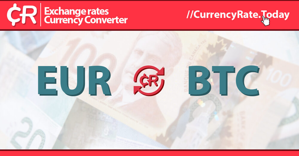 Euro to Bitcoin Conversion | EUR to BTC Exchange Rate Calculator | Markets Insider