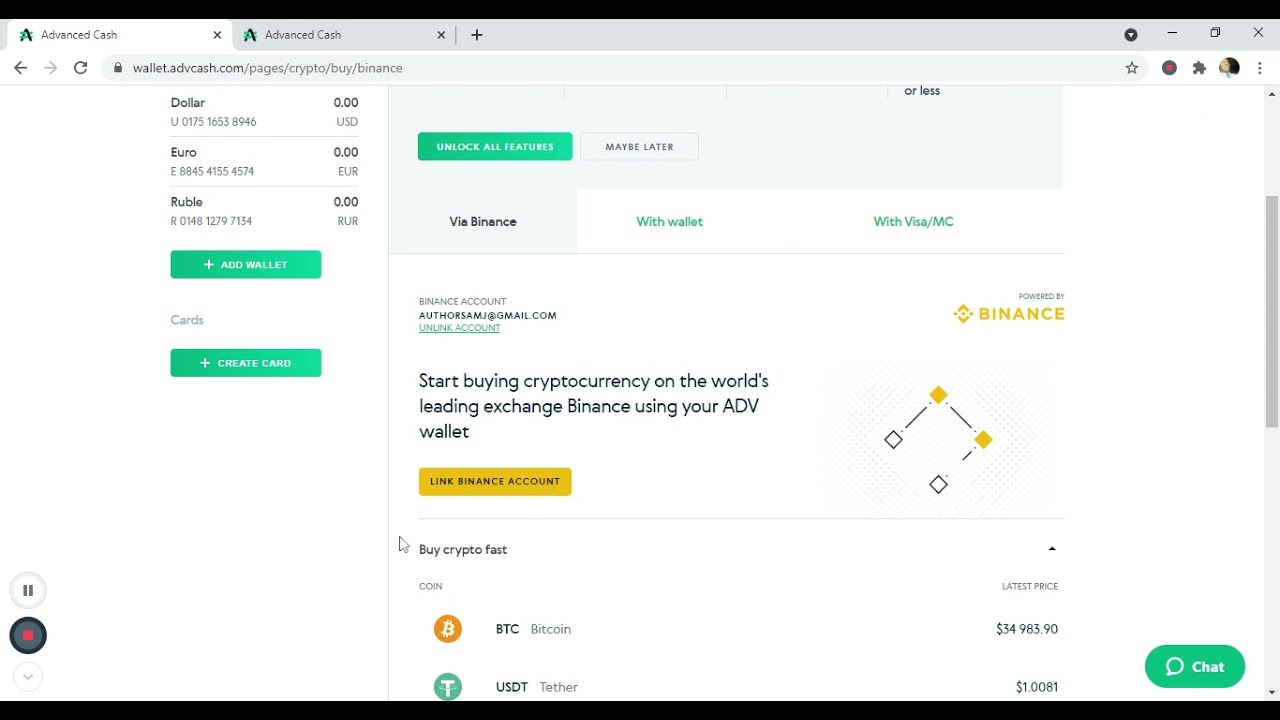 How to withdraw money from Binance with AdvCash? rubengrcgrc