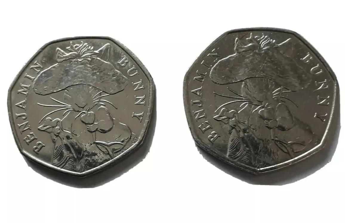 Beatrix Potter Benjamin Bunny 50p [Uncirculated]