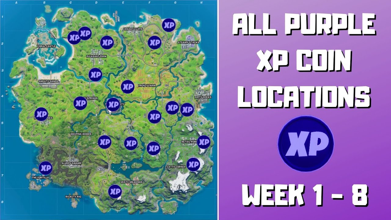 Fortnite | XP Coins Location - Season 2 - GameWith
