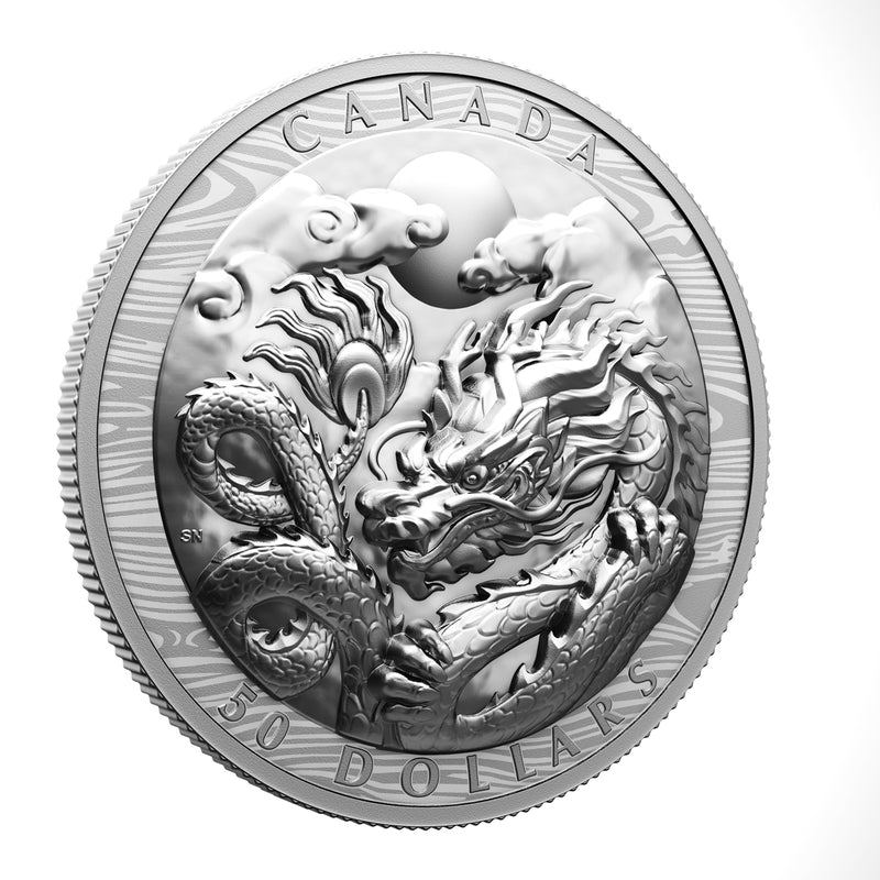 1/2oz Perth Mint Silver Lunar Dragon Coin Series 3