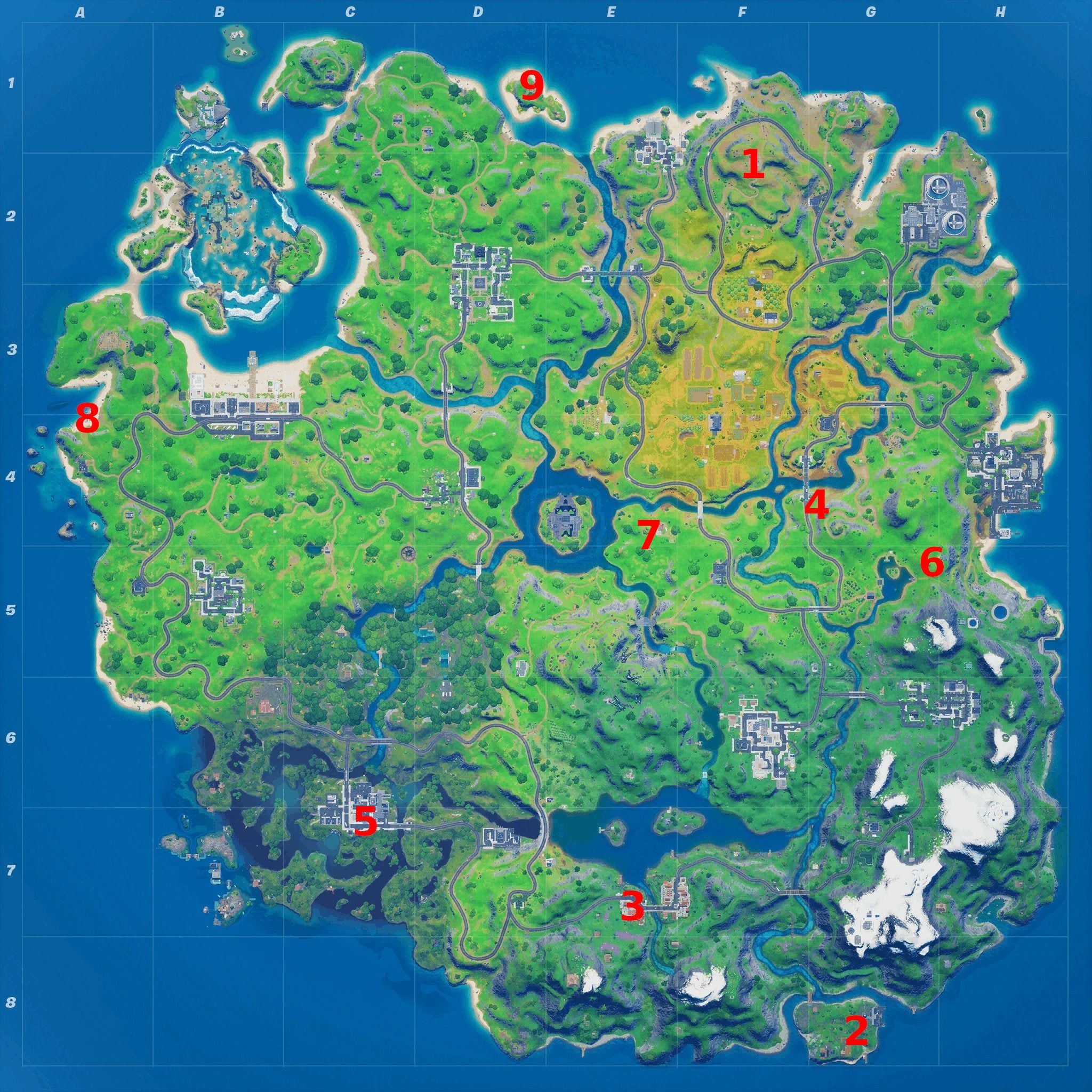 Fortnite Week 5 XP coins: All XP coin locations on the Fortnite map- Republic World