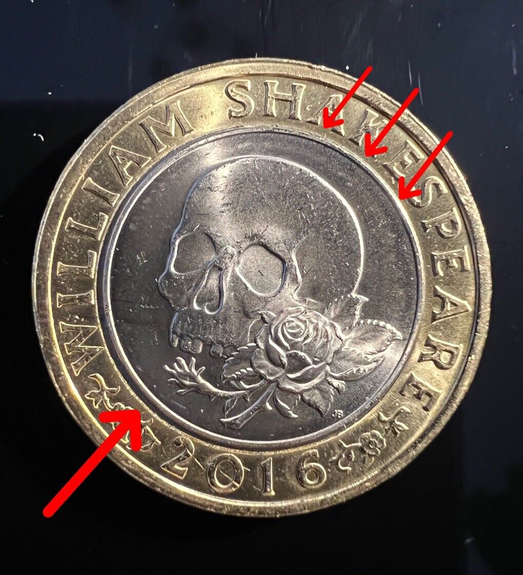 WILLIAM SHAKESPEARE RARE £2 pound coin, Minting bitcoinhelp.fun Down Writing .. £ - PicClick UK