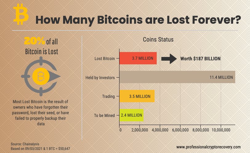 Study Finds that Almost 4 million Bitcoins are Lost Forever | Finance Magnates