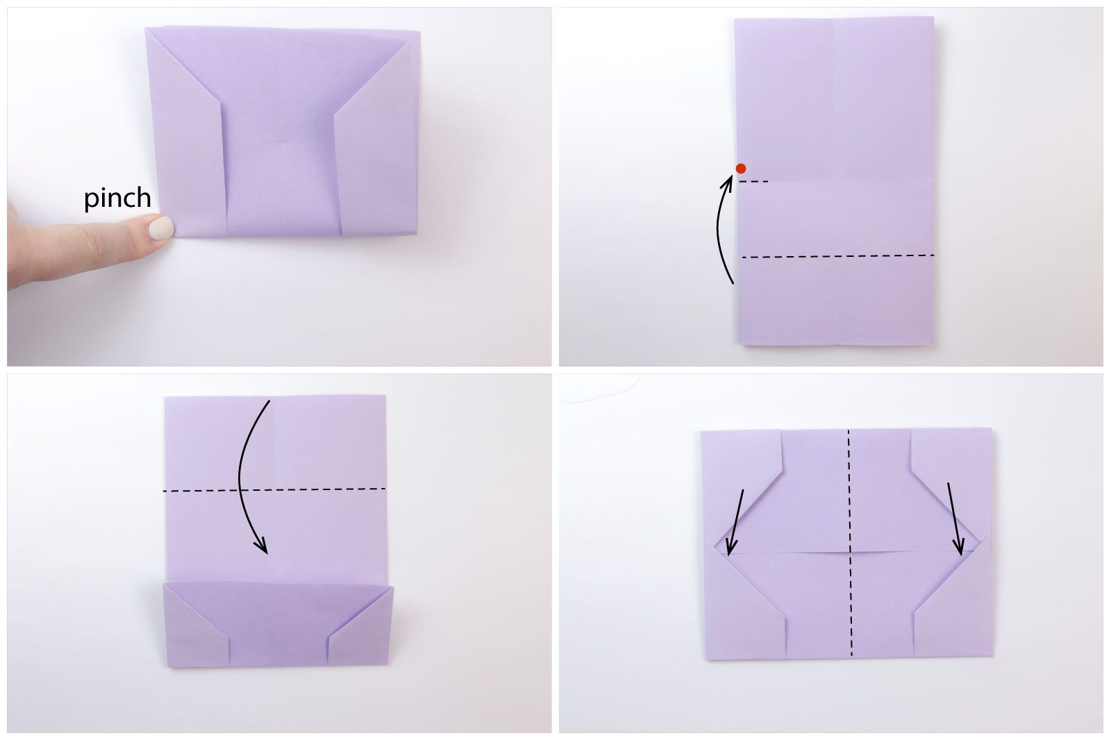 How to make an easy origami wallet: page 1