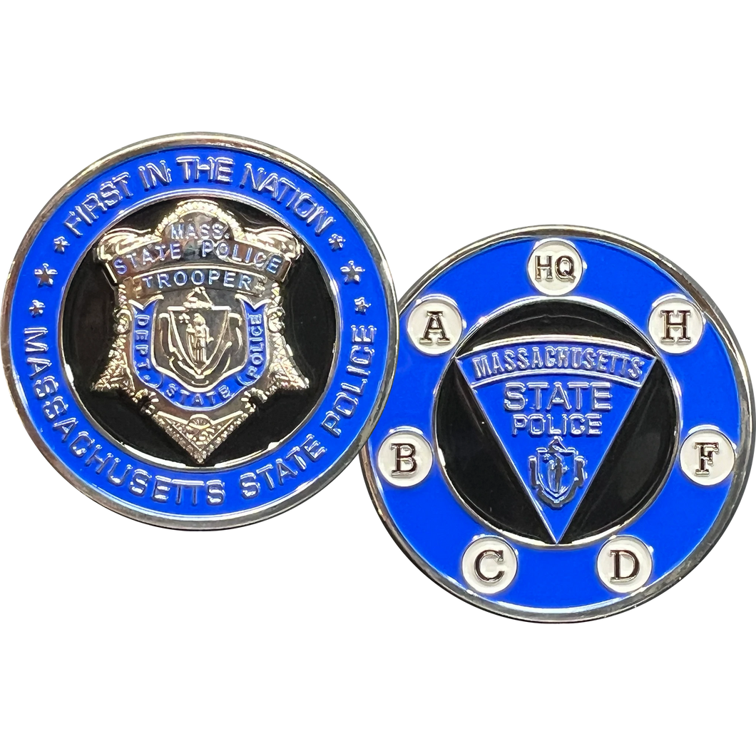 Massachusetts State Police Tpr. Bucci Memorial Challenge Coin – Troopers United Foundation