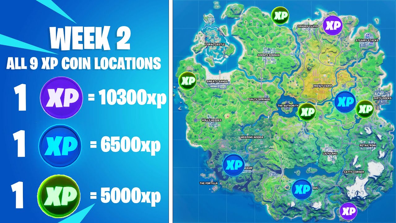 Fortnite: Every XP Coin Location for Week 2