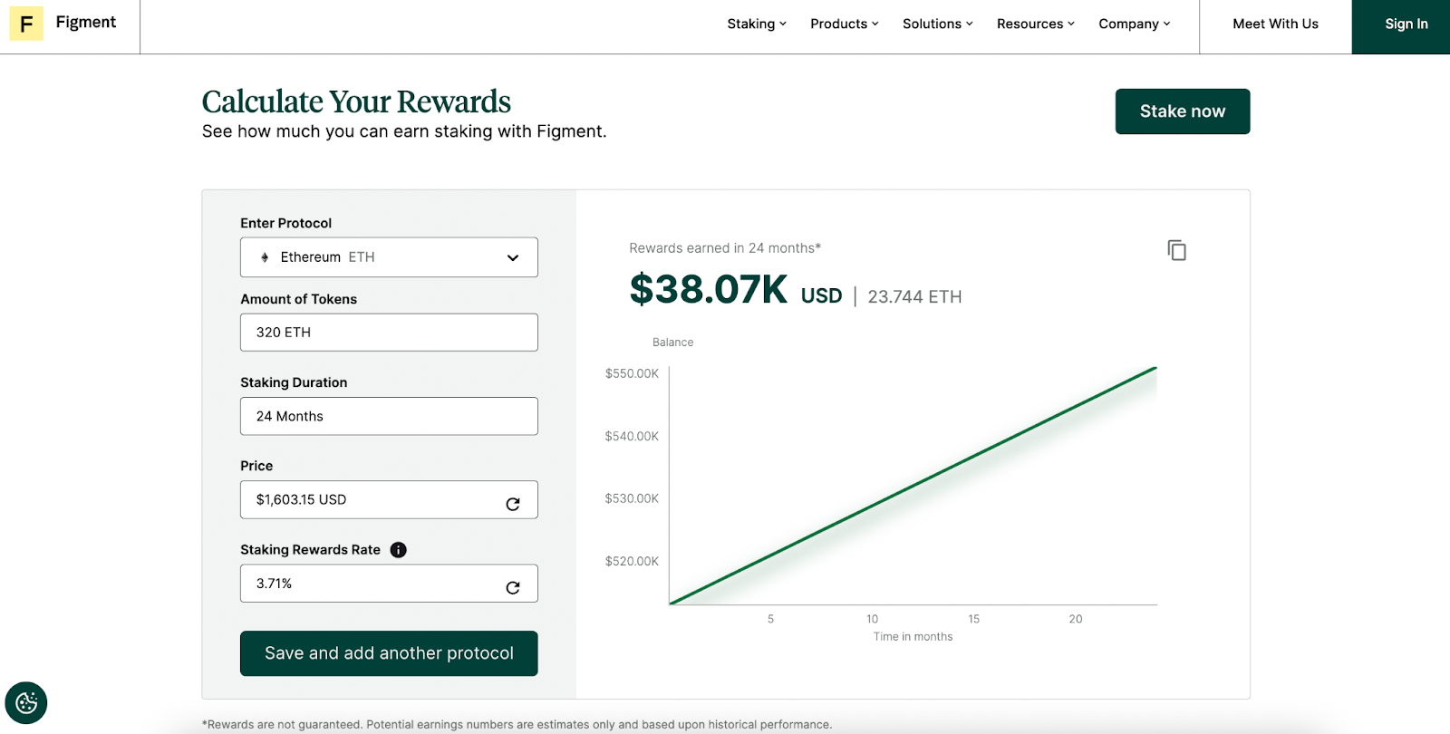 Stake Ethereum (ETH) with Chorus One | Ethereum Staking Rewards Calculator