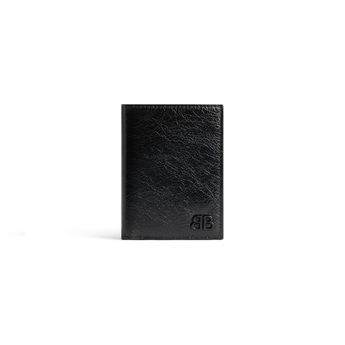 Men's Monaco Vertical Bifold Wallet in Black | Balenciaga US