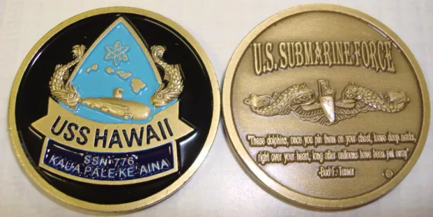 USS Maryland BB 46 Challenge Coin