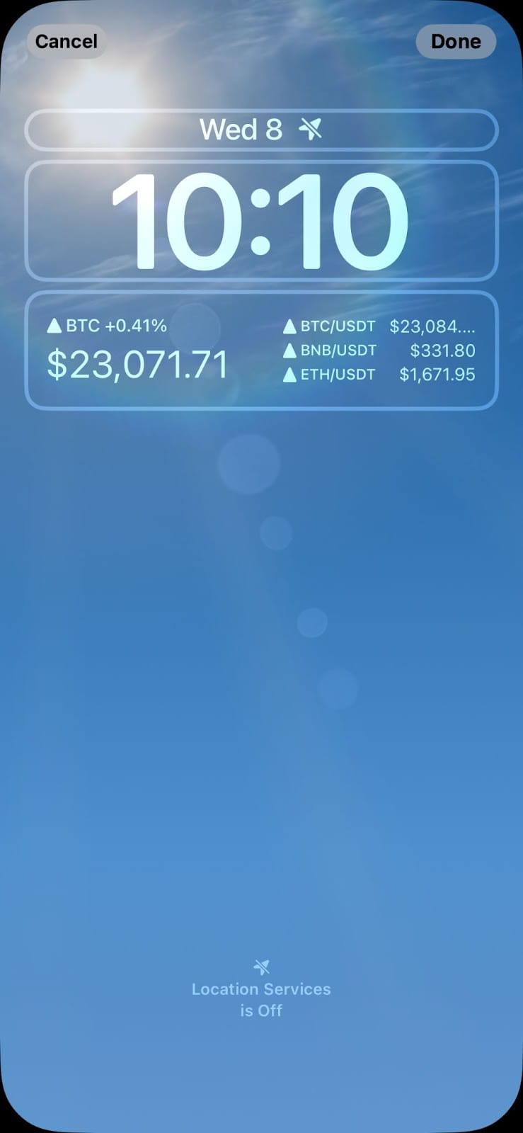 ‎Bitcoin & Crypto Price Widget on the App Store