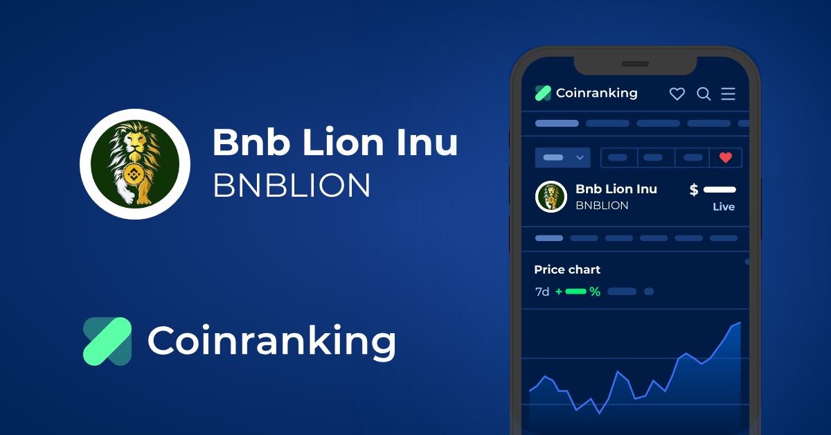 Bnb LION Inu (BNBLION) live coin price, charts, markets & liquidity