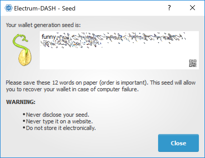 Restoring your standard wallet from seed – Bitcoin Electrum