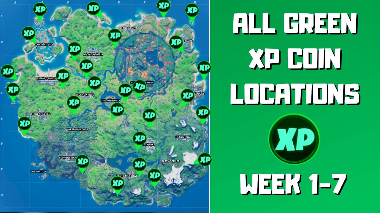 Fortnite: Season 4 Week 6 XP Coin Locations