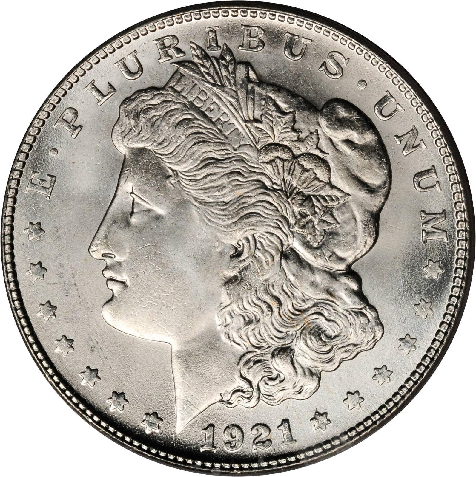 D $1 Morgan Silver Dollar (11th Struck, Engraved) NGC MS63 - Finest Known