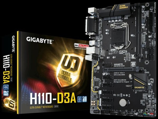 GIGABYTE GA-HD3A rev. LGA Intel H ATX Motherboard