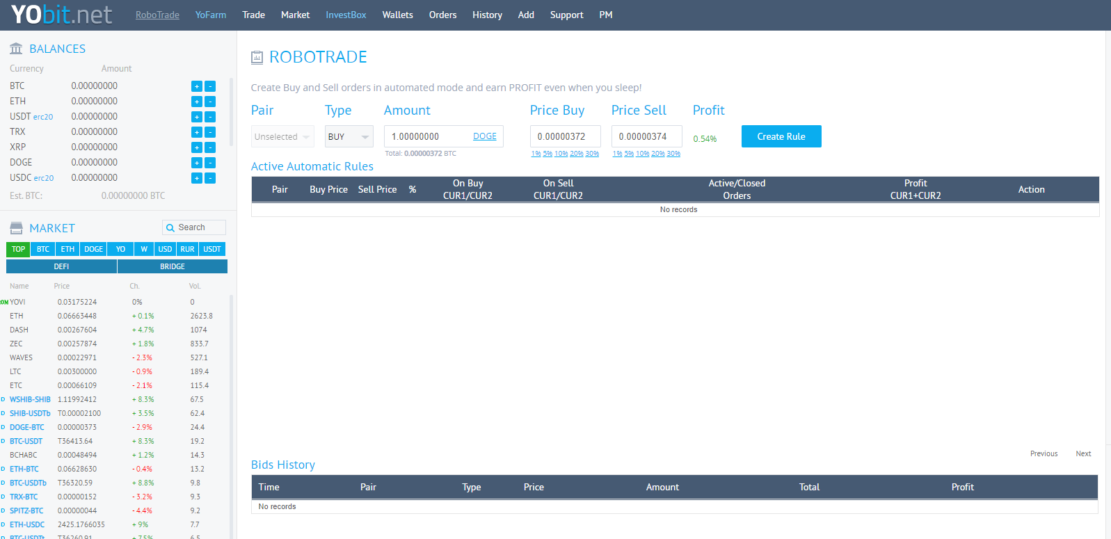 YoBit Cryptocurrency Exchange Trade Volume, Market Listings, Pairs, Review and Info