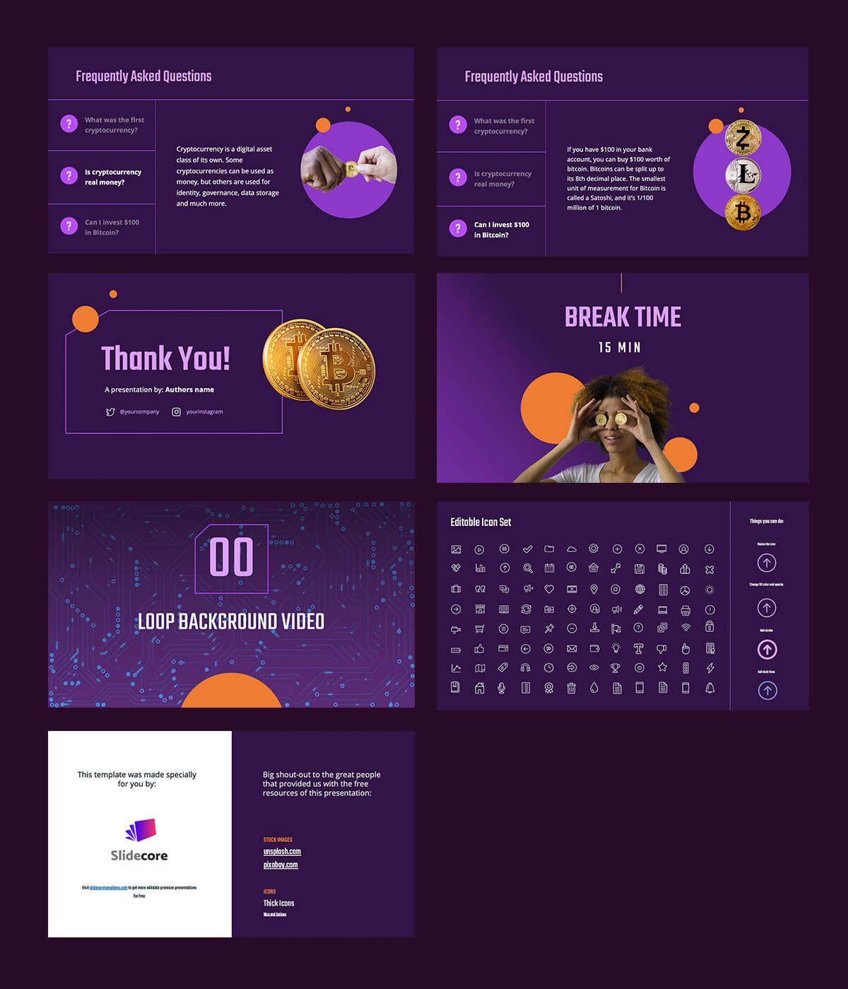 Cryptocurrency PowerPoint Template - SlideModel