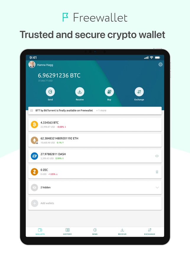 Ethereum (ETH) Free Crypto Wallet App, Create Ethereum (ETH) Address