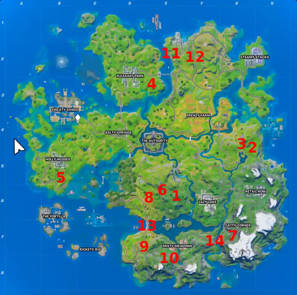 Fortnite: Week 7 XP coins locations - Millenium