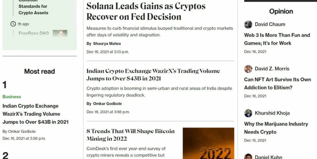 10 Best Crypto RSS Feeds to Stay Updated - CoinCodeCap