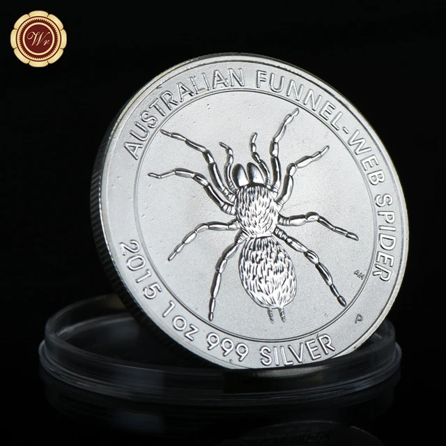 Perth Mint Silver Funnel-Web Spider | Texas Precious Metals