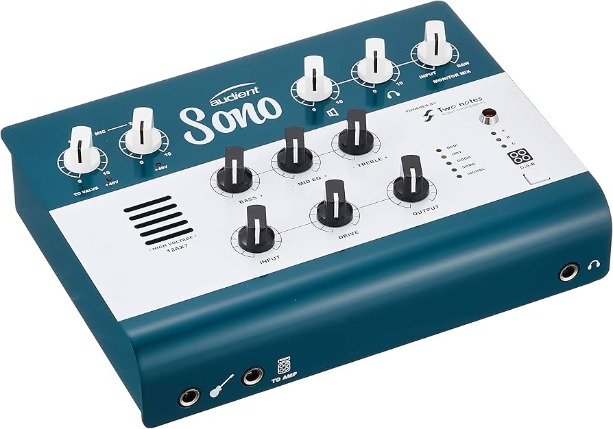 Audient SONO Professional USB Audio Interface w/Valve Guitar Preamp & Speaker Sim