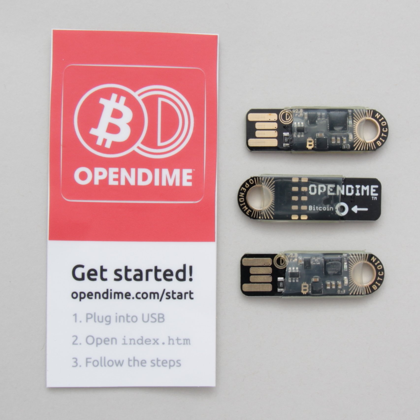 Opendime v4 USB Drive Wallet - 3-Pack