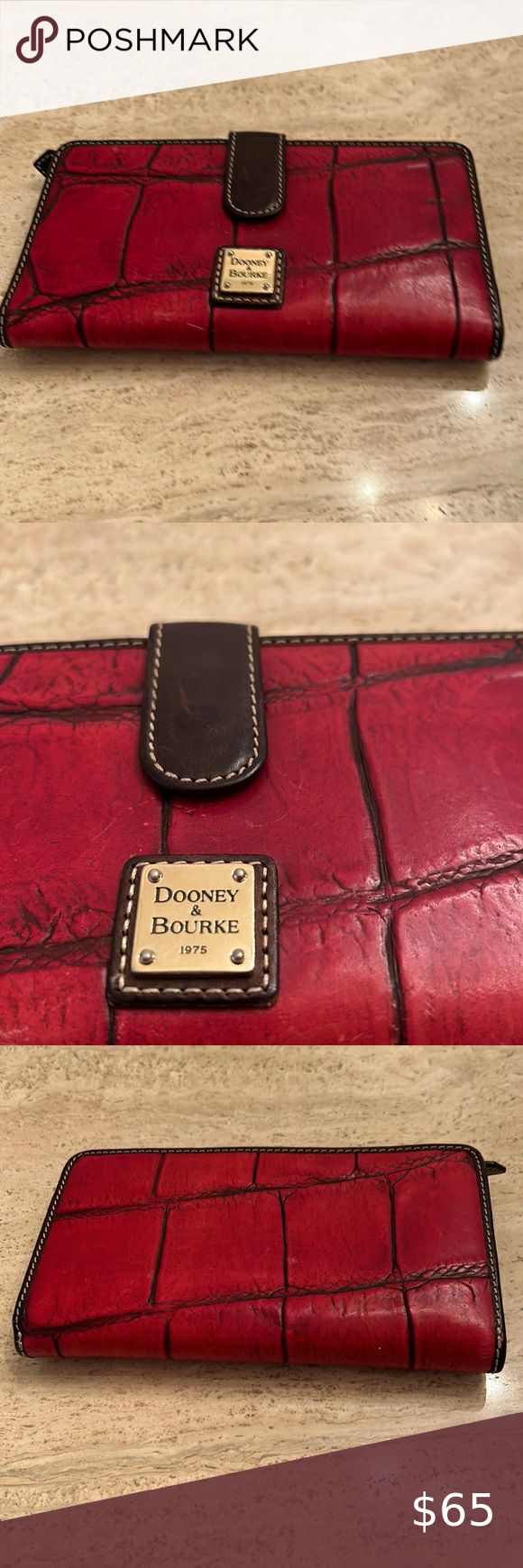 Dooney & Bourke Red Leather Wallet - $70 (58% Off Retail) - From Rita