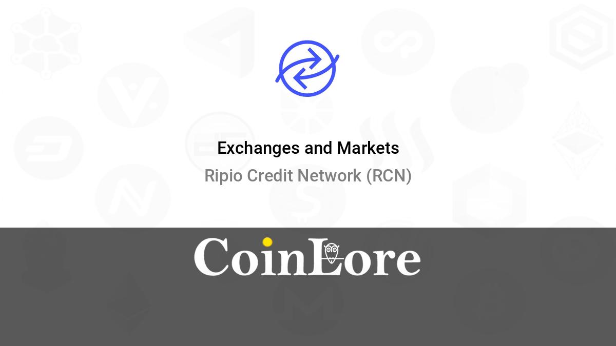 Where to Buy RCN (Ripio Credit Network)? Exchanges and DEX for RCN Token | bitcoinhelp.fun