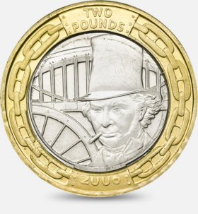 2 Pounds - Elizabeth II (4th portrait; Isambard K. Brunel) - United Kingdom – Numista
