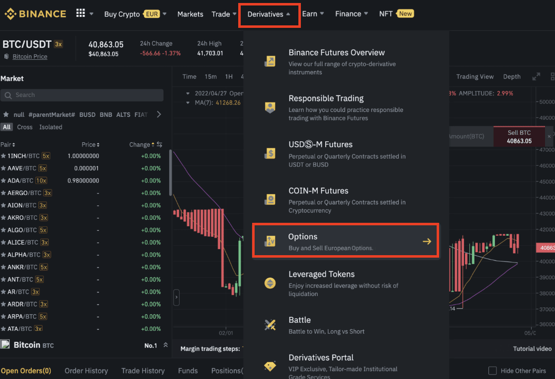 Binance Will Offer 'T+3' Daily Options for BNB/USDT