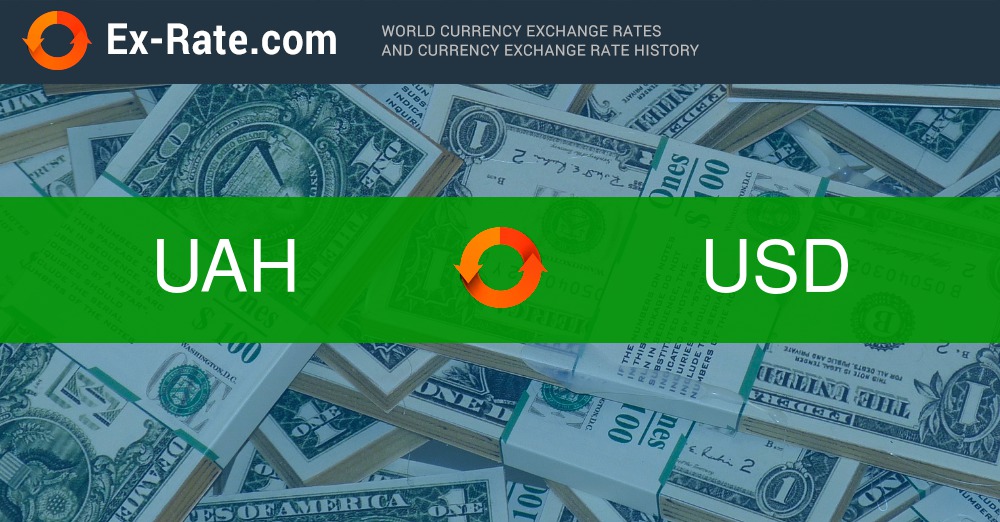 Live US Dollar to Hryvnias Exchange Rate - $ 1 USD/UAH Today