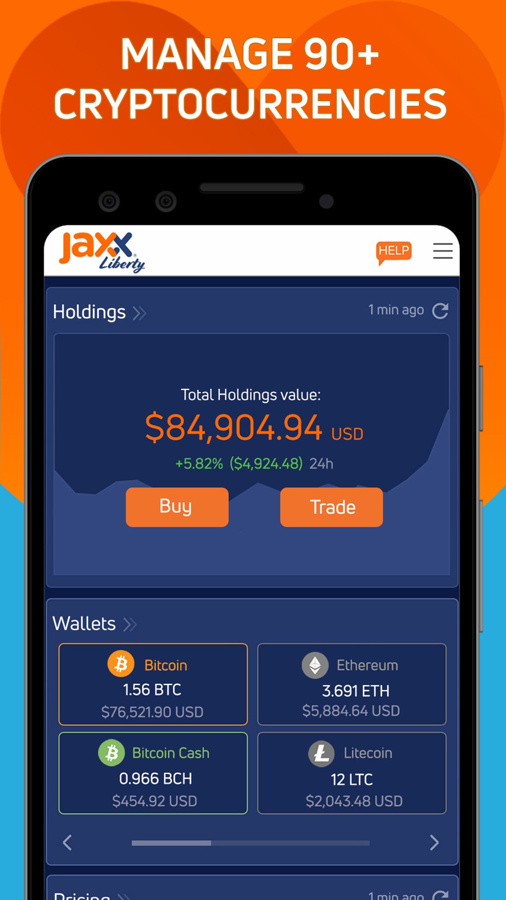 Download free Jaxx Blockchain Wallet APK for Android