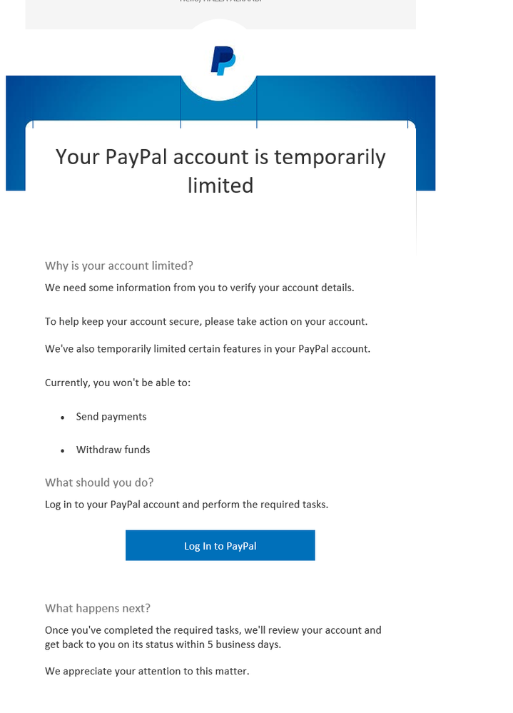 New PayPal account – payments on hold and accessing your money quicker | PayPal US