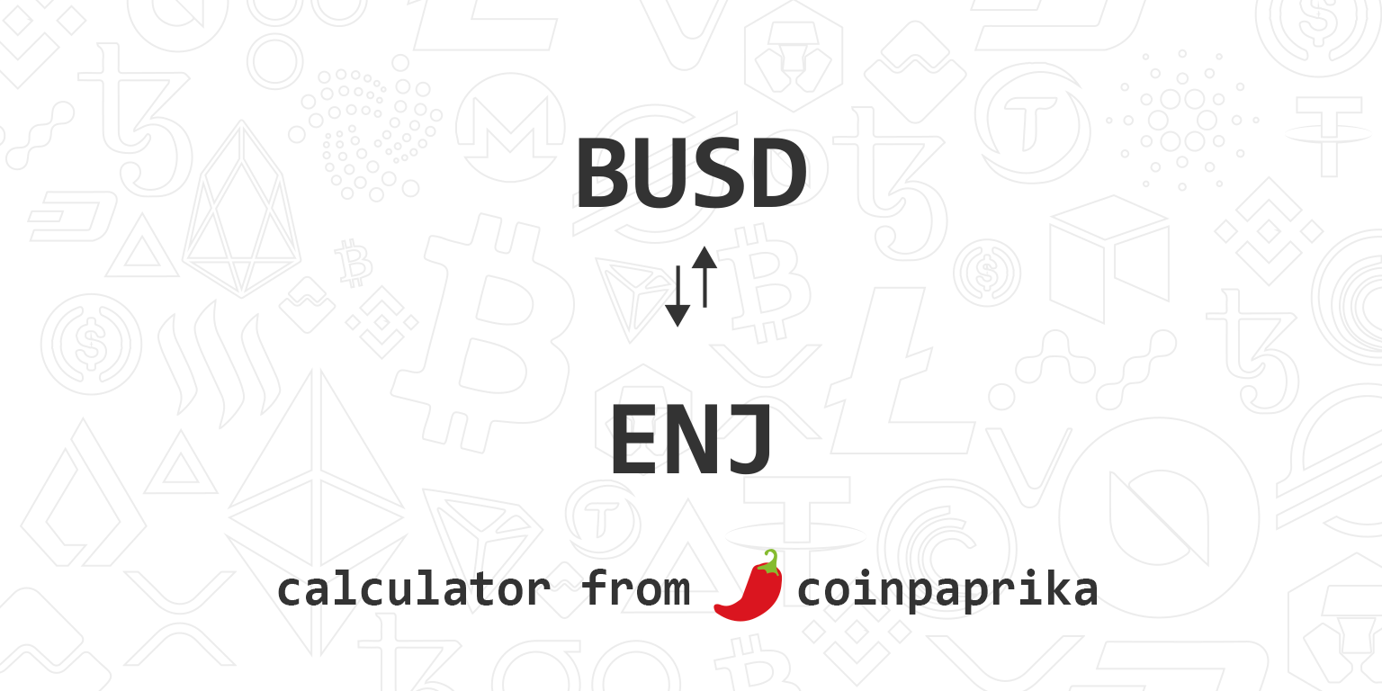 Convert 1 ENJ to USD (1 Enjin Coin to United States Dollar)