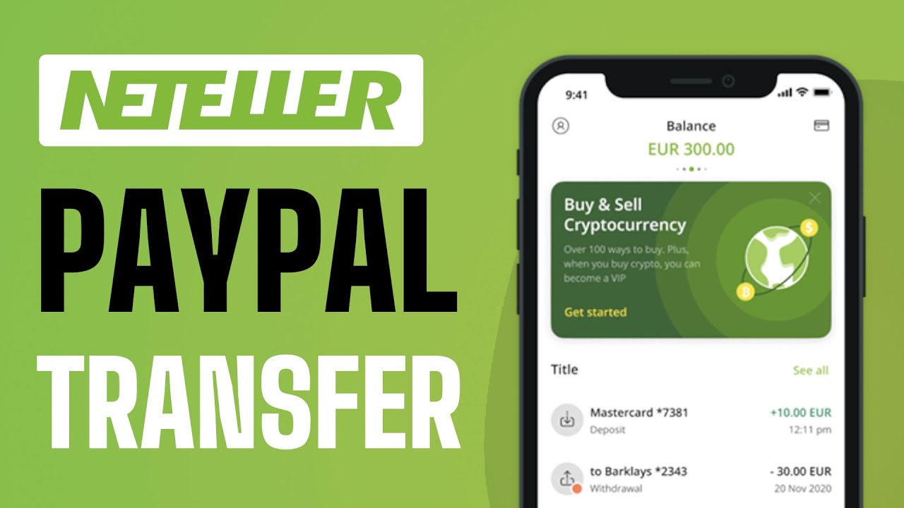 Exchange Neteller USD to PayPal USD