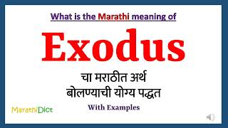 EXODUS | English meaning - Cambridge Dictionary