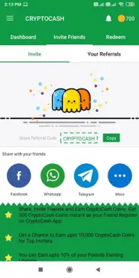 CryptoCash App - Earn Free Cash, Gifts