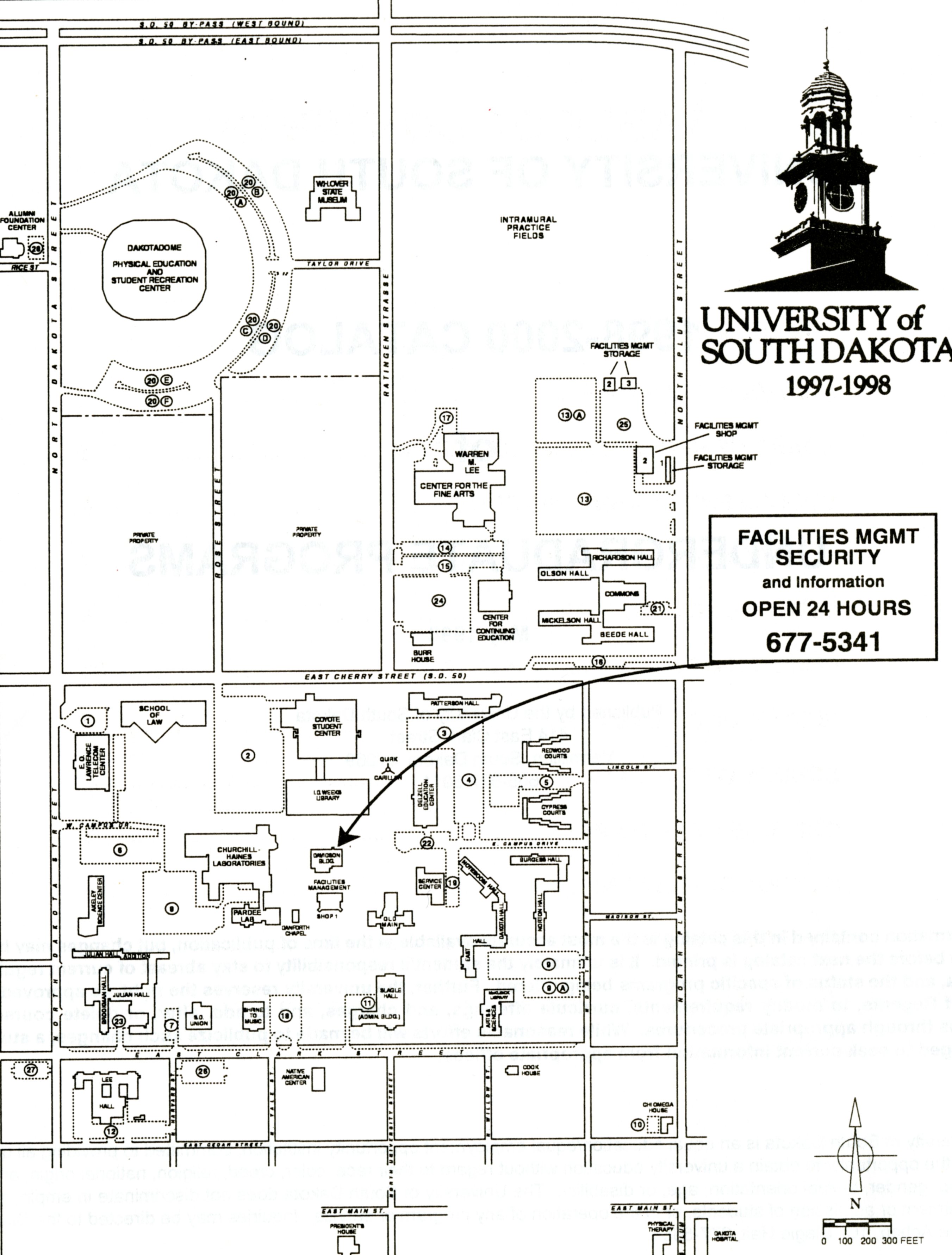 Campus Maps, Directions & Parking | University of South Dakota
